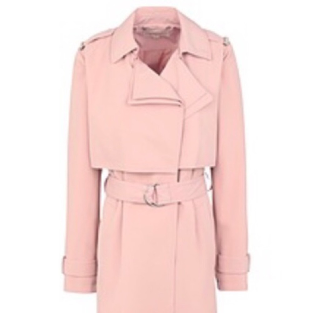 Micheal kors blush pink trench coat